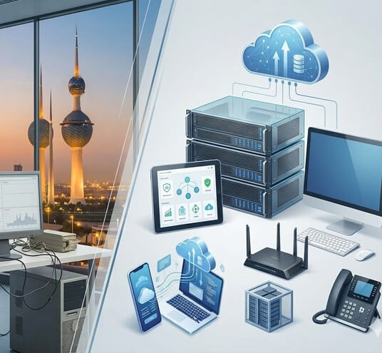 Fourteck Kuwait technology values for business infrastructure and secure networks